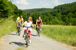 Fahradfahren in Familie