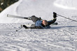 Chute d'un skieur