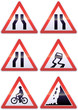 Panneaux de signalisation métal de danger (détouré)