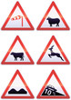 Panneaux de signalisation métal de danger (détouré)