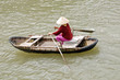 vietnamese woman rowing
