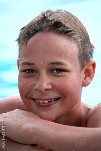 Photo: Boy at the Pool Boy at the Pool