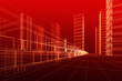 3D architecture abstract