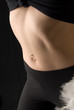 Woman Belly Percing
