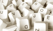 Close up of computer keys