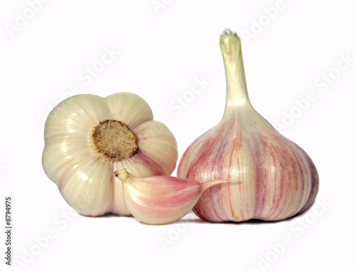 Photo: Garlic (isolated) Garlic (isolated)