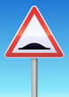 Panneau de danger ralentisseur