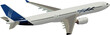 the vector illustration of the plane