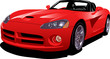 the illustration of red sport car the illustration of red sport car
