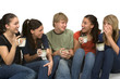 Diverse group of happy students