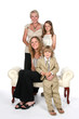 three generations of an attractive family
