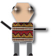 Abstract style of a man