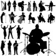 set of musician vector