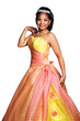 Quinceañera Hispanic Woman Wearing Formal Dress