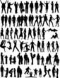 Silhouette of people Silhouette of people