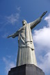 Christ blanc du Corcovado, ciel bleu. Rio, Brésil Christ blanc du Corcovado, ciel bleu. Rio, Brésil