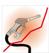 pompa benzina prezzo in crescita