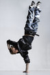 stylish and cool breakdance style dancer posing