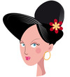Illustration portrait femme