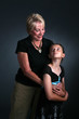 girl and her grandother together girl and her grandother together