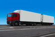truck on road