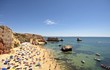 Photographie : Tourism near Lagos in the Algarve in Portugal in summertime