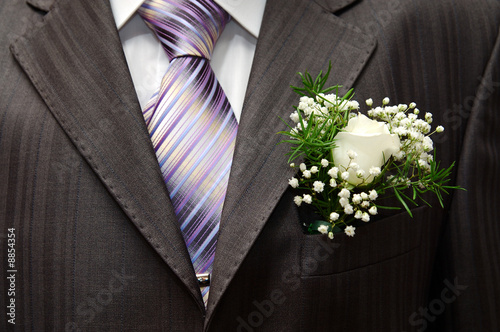  Wedding Suits on Rose Boutonniere On Groom S Wedding Suit    Igor Ostapchuk  8854354