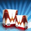 Cajas genericas con Impresion en rojo