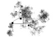 Blueprints Abstract of a City Background in Black and White