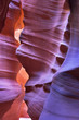Shone orange and violet colors a canyon of 