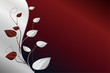 Hintergrund in Rot und Silber