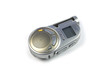 A photograph of a voice recorder against a white background