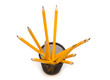 pencils on white background pencils on white background