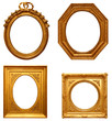 Four antique picture frames