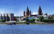 Mainz Rhein Ufer Rathaus Dom