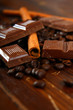 schokolade,zimt,kaffeebohnen