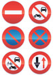 Panneaux d'interdiction métal (détouré)