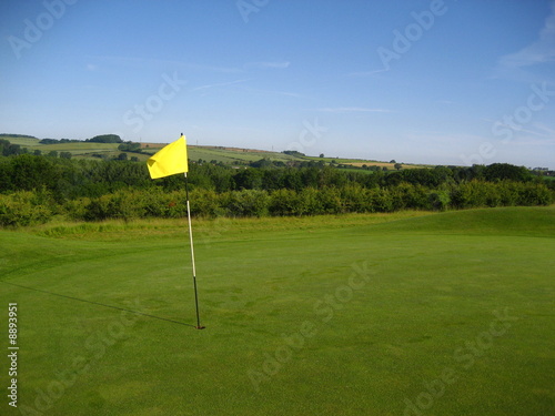 Yellow Golf Flag