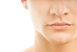 Close-up shot of a part of man's face Close-up shot of a part of man's face