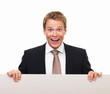 Handsome businessman,isolated white background