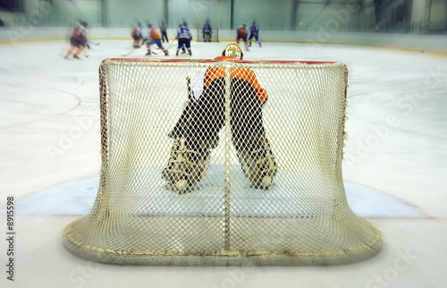 Photo: Ice hockey goalkeeper Ice hockey goalkeeper