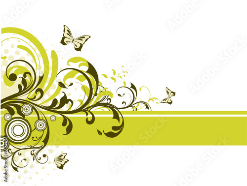 banner design background. Abstract floral anner,element