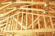 Rafters of a new home under construction