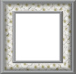 Sliver Floral Frame with isolated clipping area