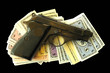 Gun with monopoly money
