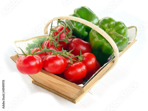 Photo: panier tomates poivron panier tomates poivron
