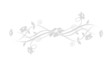 vector serie - floral design on white background