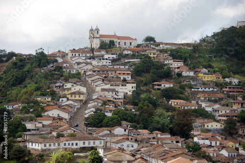 Maisons sur la colline, Ouro Preto, Brésil Maisons sur la colline, Ouro Preto, Brésil