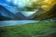 Fantastic landscape. Shot in a mountain.