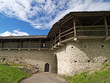 Walls of old fort in Pskov, Russia